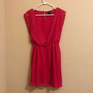 Short hot pink dress